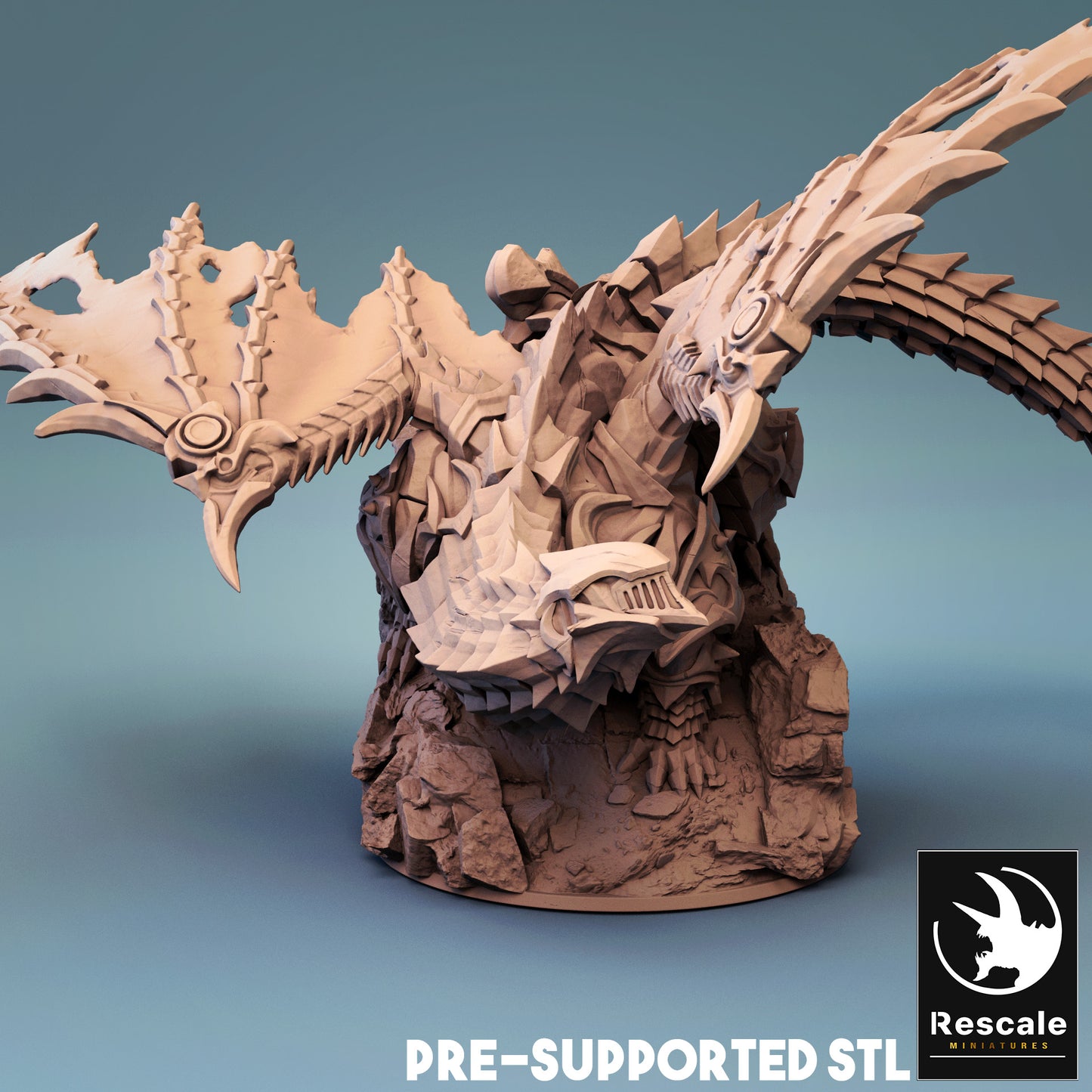 Armored Dragon Miniature – Rescale Miniatures