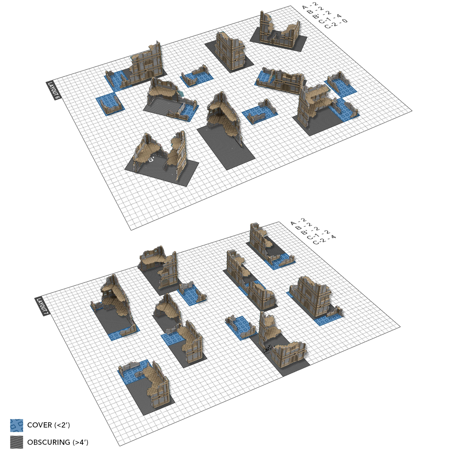 Foldable Space Pork Terrain Set – Modular Sci-Fi Tabletop Terrain | Tinker Junkie
