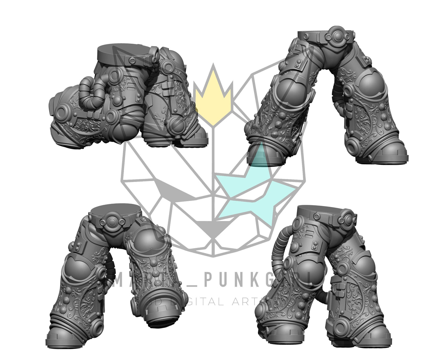 Heavy Grecoroman Legs (Set of 10) – Resin Conversion Bits by MartaPunkgirl