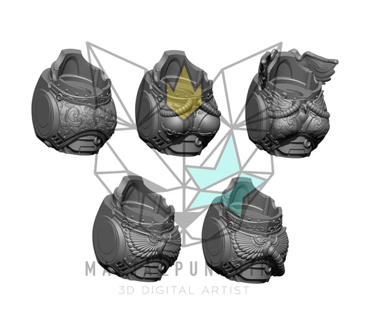 Heavy Grecoroman Torsos (Set of 10) – Resin Conversion Bits by MartaPunkgirl