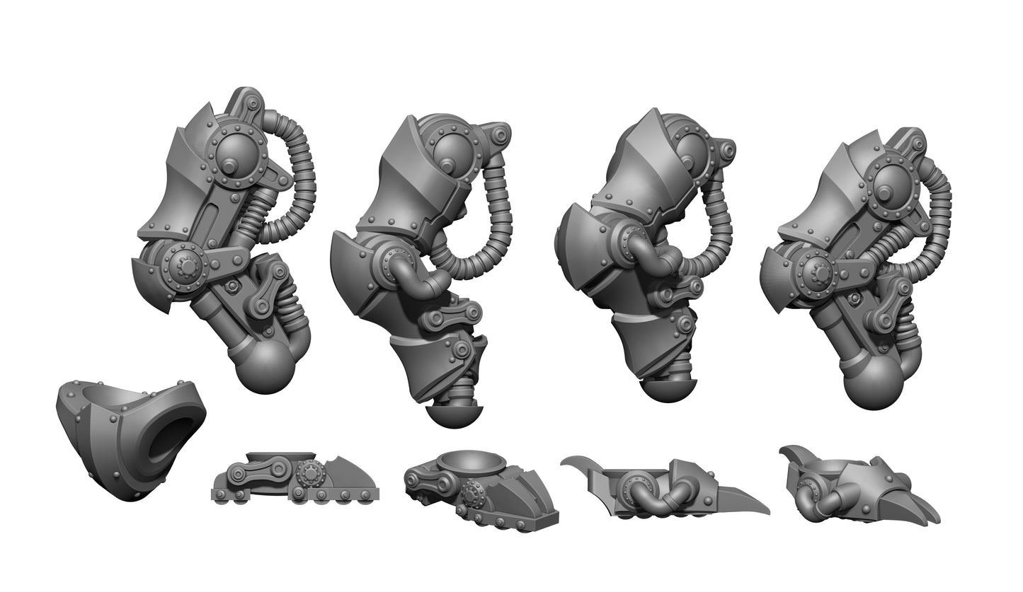 “Resin robot walker mech miniature side view”

“Heavy sci-fi mech unit for tabletop games”

“28mm robot walker model with weapon arms”